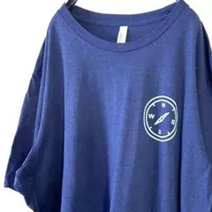 キャンバス コンパス EVERY DAY Tシャツ 2XL ネイビー紺色古着
