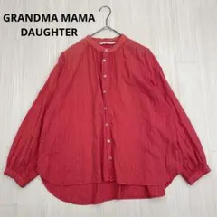 ◆ GRANDMA MAMA DAUGHTER バンドカラー 長袖 ブラウス 1