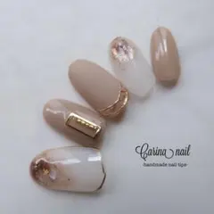 5536 ジェルネイルチップ 天然石ネイル ニュアンス タイダイ