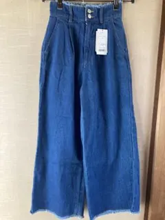 BROWNYハイウエストフリンジバギーパンツ Fサイズのサムネイル
