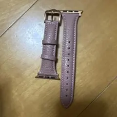 Apple Watch用ピンクレザーバンド40