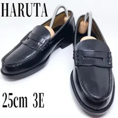 HARUTA コインローファー 日本製 6550 3E ブラック 25cm