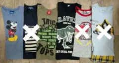 長袖Tシャツ　まとめ売り　男の子服　キッズ　 Tシャツ 110　100