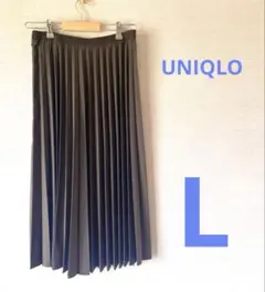 UNIQLO モスグリーン プリーツスカート L ウエスト69-75cm