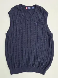 CHAPS ダークネイビー Vネック ベストのサムネイル