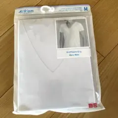 UNIQLO　ユニクロ　エアリズム　マイクロメッシュ　Vネック(半袖)　新品