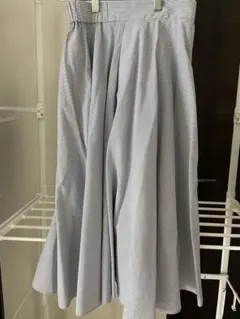 ユニクロ　ストライプ　ロングスカート　S