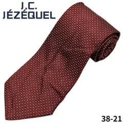 JC JÉZÉQUEL　ネクタイ　総柄　レッド　おしゃれ　通勤　ビジネス
