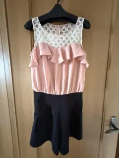 PinkyGirls レース切り替えノースリーブコンビネゾンのサムネイル