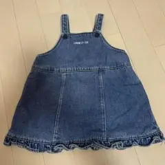 コムサイズム COMME CA ISM キッズ デニム ジャンパースカート