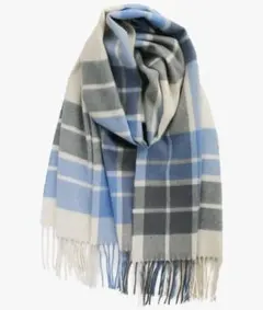 Filomo マフラー カシミヤ100% ブルーチェック