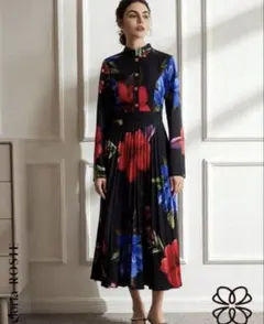 美品　SHEIN Aveloria Rosie レトロフラワープリントドレス