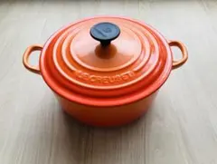LE CREUSET ル・クルーゼ ココットロンド オレンジ　20cmのサムネイル