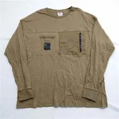 ザラ ZARA コットン長袖カットソー XLサイズ メンズ ベージュ系のサムネイル