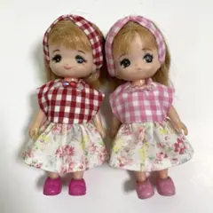 605.ミキちゃんマキちゃんサイズ服　ワンピセット