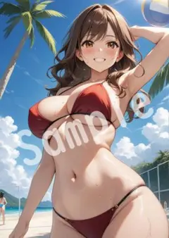 アニメファンアート JK グラビア A4 ポスター イラスト ★00231928