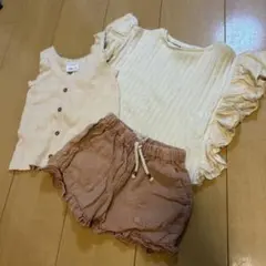 Tシャツ タンクトップ ショートパンツ3点セット