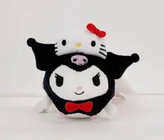 サンリオ　50周年記念ハローキティ×クロミ　ぬいぐるみキーチャーム