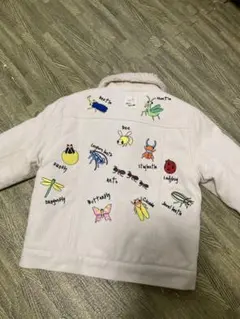 昆虫刺繍 コーデュロイジャケット　インセクトコレクション　100〜110cm