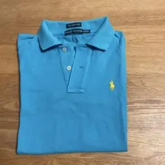 Ralph Lauren 青 ポロシャツ 半袖
