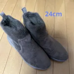 EDWIN ストレッチニットショートブーツ ブラウンのサムネイル
