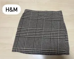 H&M チェック　ミニスカート　size36