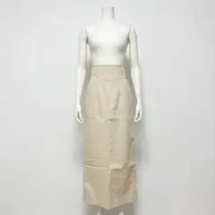 ハイウエスト ロングタイトスカート ホワイト