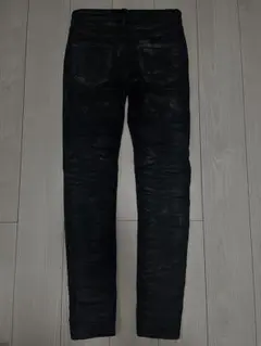 桜井和寿 着用フランシストモークス ブラックスキニーレザーデニム 