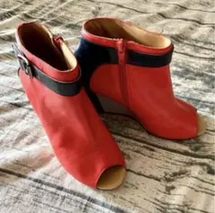 MM6 Maison Margiela ウェッジソール オープントゥブーツのサムネイル