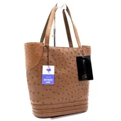 【新品】 訳あり　maam elegance オーストリッチ　本革　トートバッグ