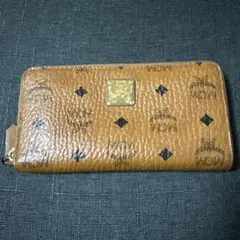 MCM エムシーエム 長財布 ラウンドジップ ヴィセトス柄 チャック 茶色のサムネイル