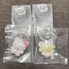 サンリオキャラクターズ　ふわふわスノー　めじるしアクセサリー　キティ　プリン