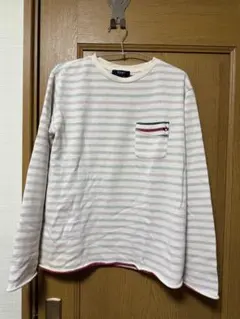 BEAMS HEART ストライプ長袖カットソー Sサイズ