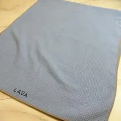 LAVA ラバ ヨガラグ ブルー グレー縁 滑り止め付 洗い替えに