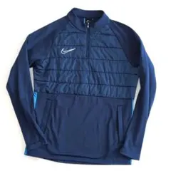 NIKEナイキ　ハーフジップ　裏起毛　中綿　プルオーバー　メンズ　L