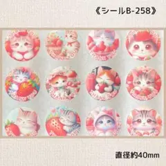 《シールB-258》サンキューシール 60片