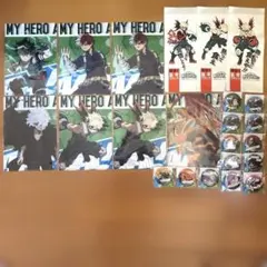 僕のヒーローアカデミア ヒロアカ ファミマ クリアファイル 缶バッジ