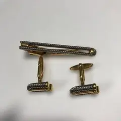 13388 ダンヒル　ゴールド シルバー ネクタイピンセット