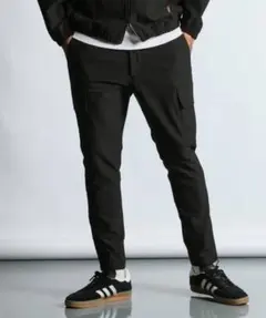 【DUFFER BLACK LABEL】メッシュポケットカーゴパンツ　黒　Mのサムネイル