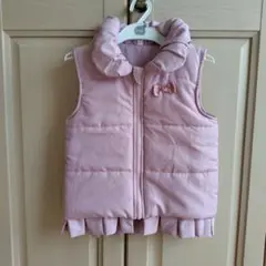 キッズ　ダウンベスト　ピンク　女の子　130cm