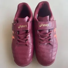 ASICS JUNIOLE サッカーシューズ バーガンディ　21㌢