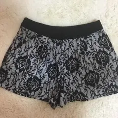 【ワンウェイ】レース柄ショーパン