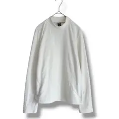 セーター　フリースニット　モックネック　長袖　レディース　セーター　オフホワイト