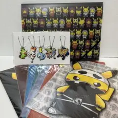 【新品未使用】団員ごっこピカチュウ クリアファイル7枚＋ゲオ特典