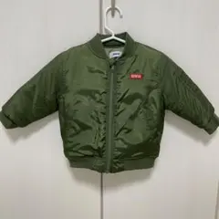 【美品】EDWIN 90cm 中綿 ジャケット ブルゾン MA-1 アウター