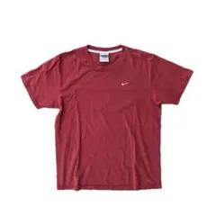 【限定価格‼️】NIKE 00s ワンポイントロゴ Tシャツ レッド 銀タグ