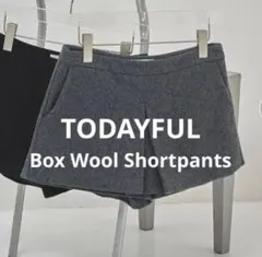 TODAYFUL 】Box Wool Shortpants / BLK 38 - メルカリ