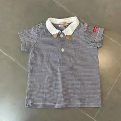 あ*迎様 【美品】ミキハウス ポロシャツ 70サイズ　ストライプ