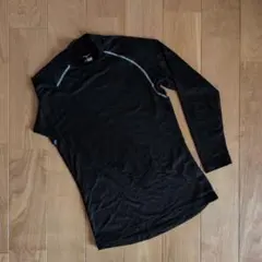 アンダーシャツ ミズノ 黒 160 長袖 ハイネック 裏起毛