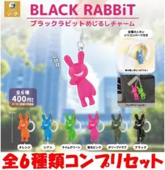 BLACK RABBiT めじるしチャーム　全6種類コンプリセット【新品】ガチャ